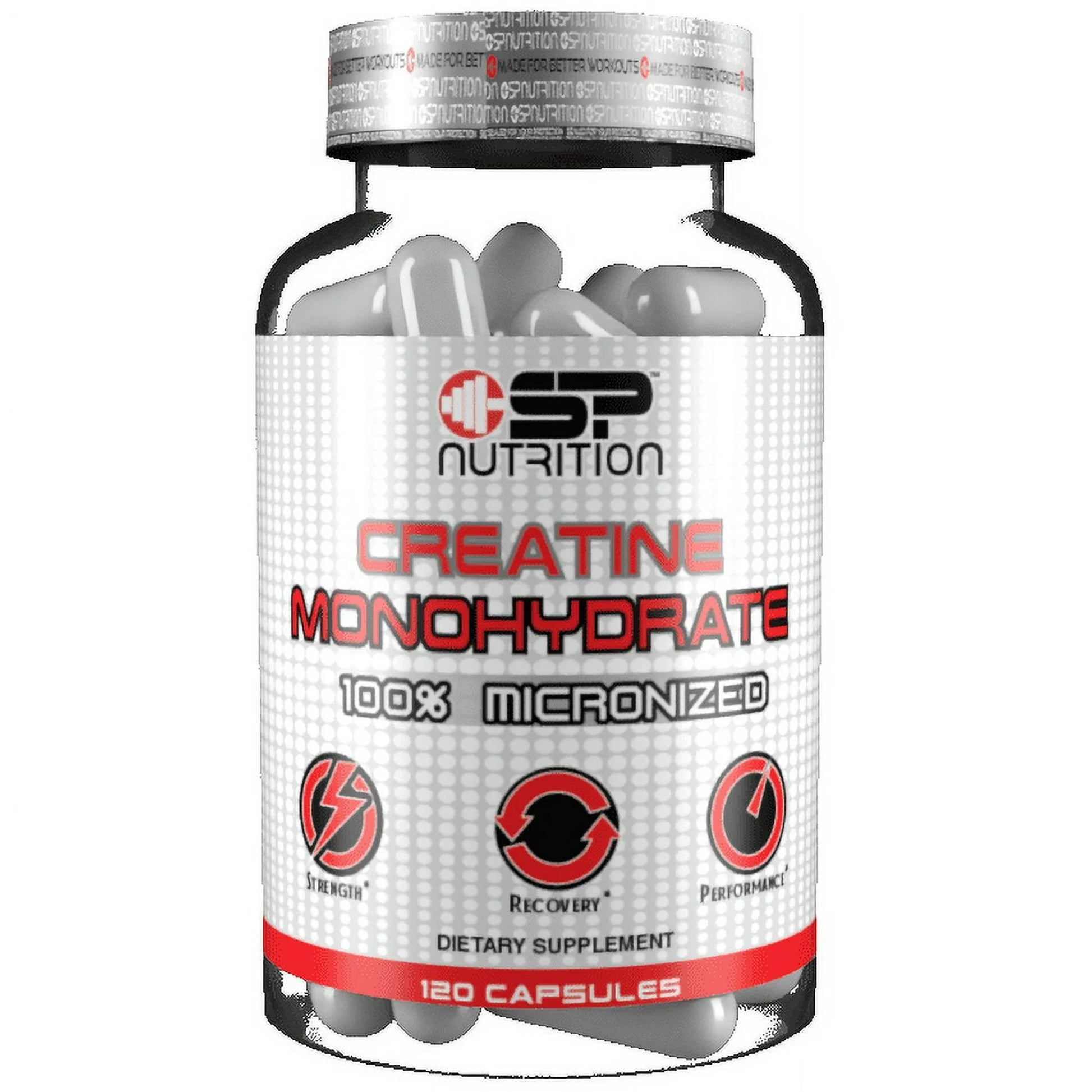 CREATINE MONOHYDRATE 120 Capsules, 3500 Mg per Serving, 24 Servings, Pure Creatine Micronized - Pre Workout