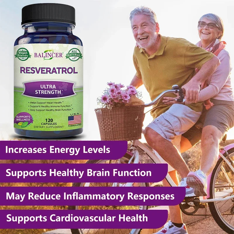 Resveratrol Complex - Helps Support Cardiovascular Health, Promotes Skin Radiance, and Antioxidants