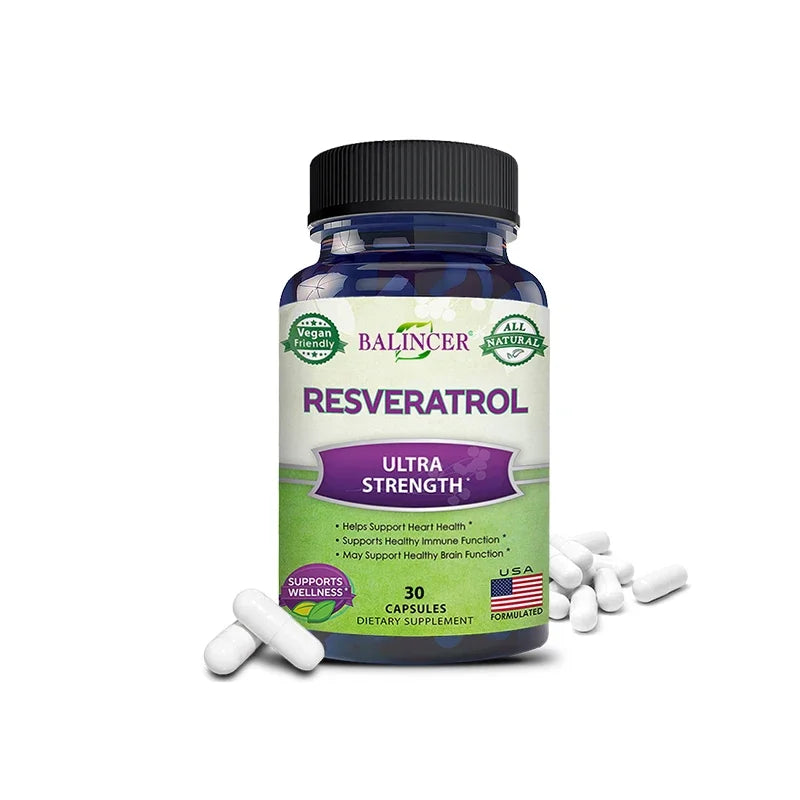 Resveratrol Complex - Helps Support Cardiovascular Health, Promotes Skin Radiance, and Antioxidants