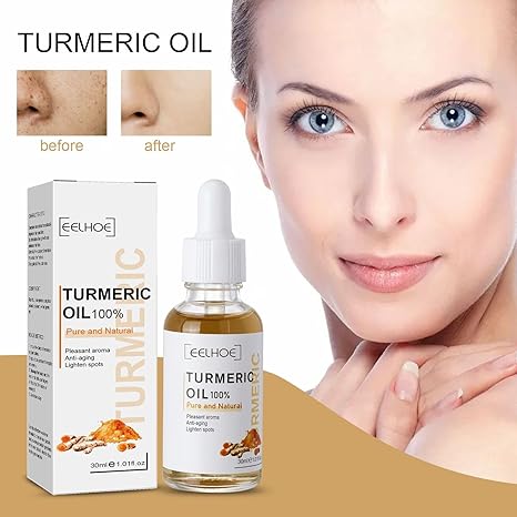 3PCS Turmeric Dark Spot Corrector Serum Oil,Turmeric Repair Face Serum, Natural Turmeric Skin Dark Spot Skin Care Moisturizing Repair Serum,Turmeric Serum for Face & Body(30Ml)