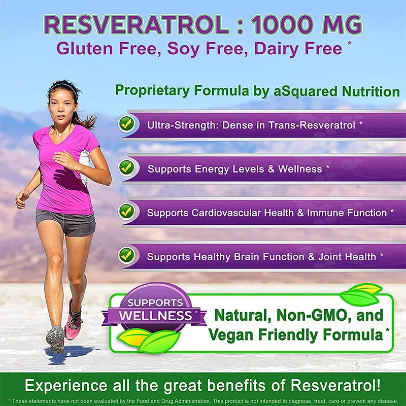 Resveratrol Complex - Helps Support Cardiovascular Health, Promotes Skin Radiance, and Antioxidants