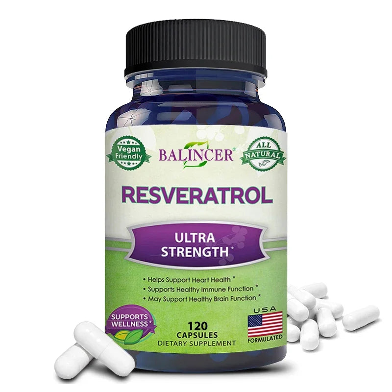 Resveratrol Complex - Helps Support Cardiovascular Health, Promotes Skin Radiance, and Antioxidants