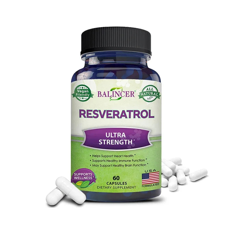 Resveratrol Complex - Helps Support Cardiovascular Health, Promotes Skin Radiance, and Antioxidants